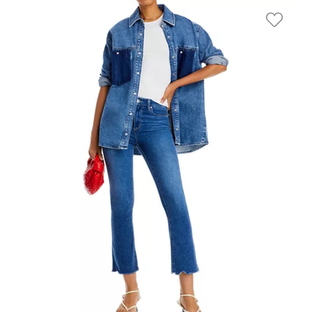 paige colette cropped high rise flares